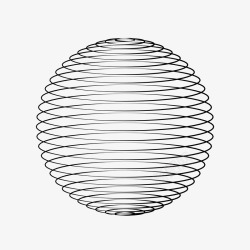 立体线状球形案矢量图素材
