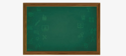 绿色黑板标题框矢量图素材