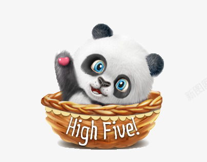 可爱小熊猫psd免抠素材_88icon https://88icon.com 儿童 创意 卡通 可爱 熊猫