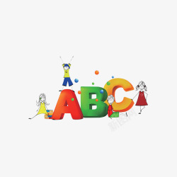 卡通ABC儿童玩具素材