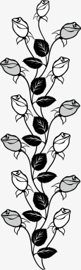 手绘玫瑰花花朵图标图标
