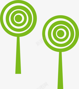 美味棒棒糖绿色棒棒糖图标图标