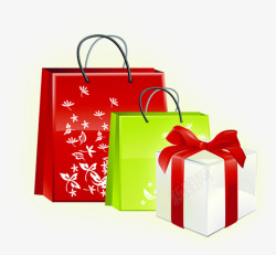 礼品袋礼物礼盒促销气氛素材