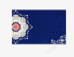 古典花纹中国风标题栏素材