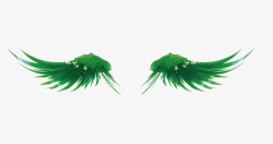 翅膀型树叶翅膀型装饰图案高清图片