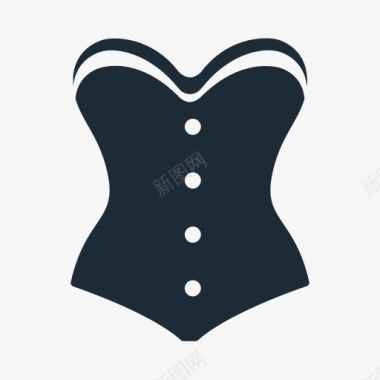 衣服服装紧身胸衣织物形状女人服图标图标