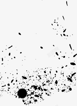 黑色墨点颗粒纹理元素矢量图素材
