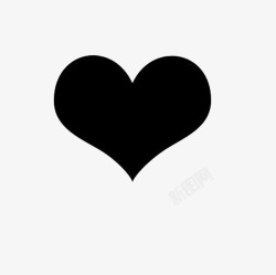黑色的心PNG心形图标高清图片