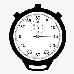 黑白表盘手表刻度表素材