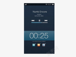 手机时钟音乐解锁界面高清图片