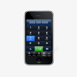 拨打电话界面苹果手机拨打电话界面PSD高清图片