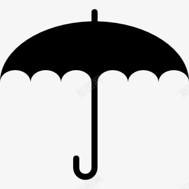 彩虹伞伞打开的形状图标图标
