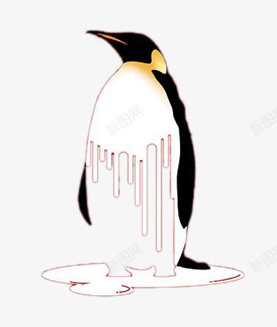 正在融化的企鹅png免抠素材_88icon https://88icon.com 企鹅 创意海报 动物 卡通企鹅设计素材元素 卡通手绘 环保设计