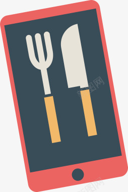 中餐餐具手机点餐系统图标图标