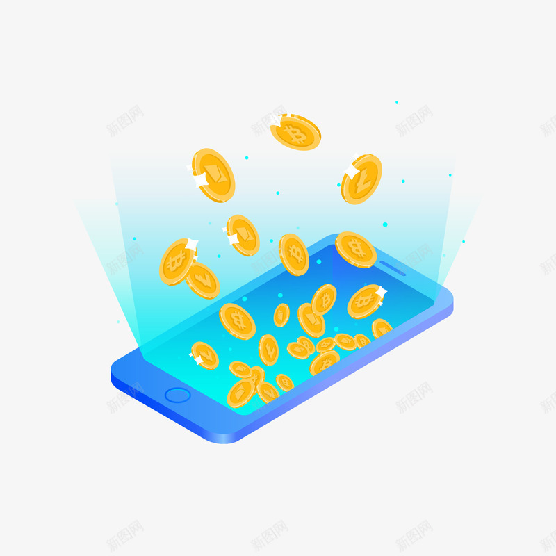 手机金钱金融理财矢量图eps免抠素材_88icon https://88icon.com 免抠图PNG 手机 理财 金融 金钱 矢量图