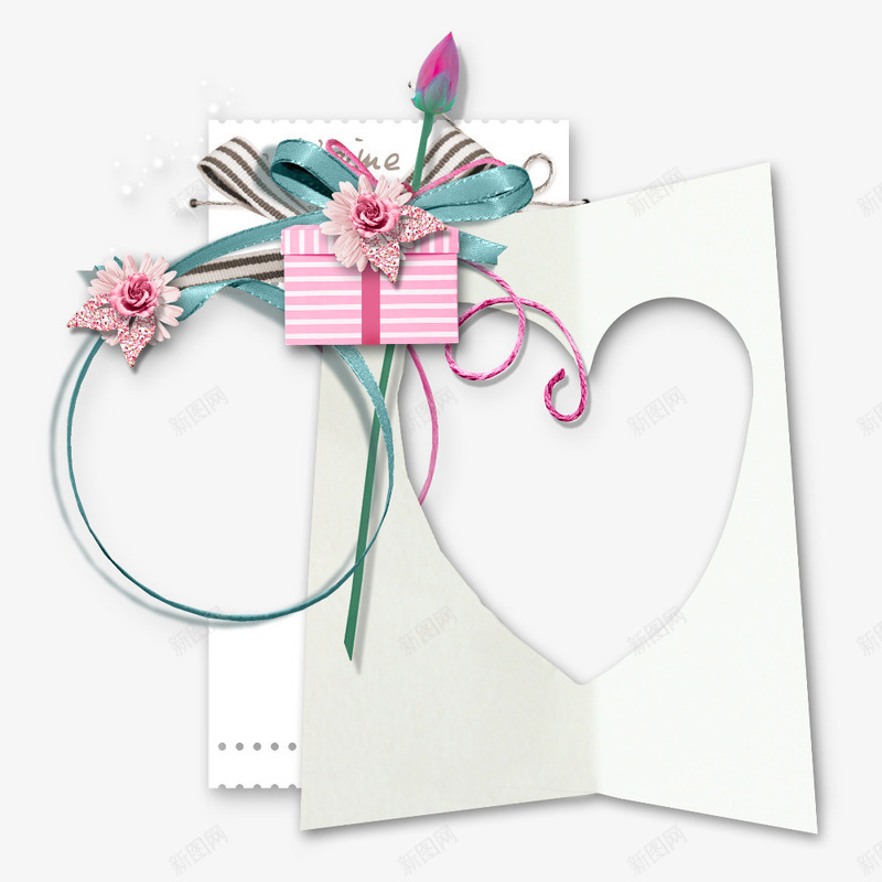 剪纸心形礼物盒子剪纸花png免抠素材_88icon https://88icon.com png素材 剪纸心形 剪纸花 礼物盒子