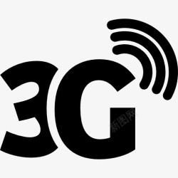 3G无线宽带3G信号手机界面符号图标高清图片