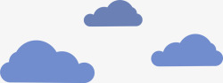 乌云漂浮素材蓝色漂浮云朵高清图片