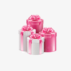 粉色礼物盒子素材
