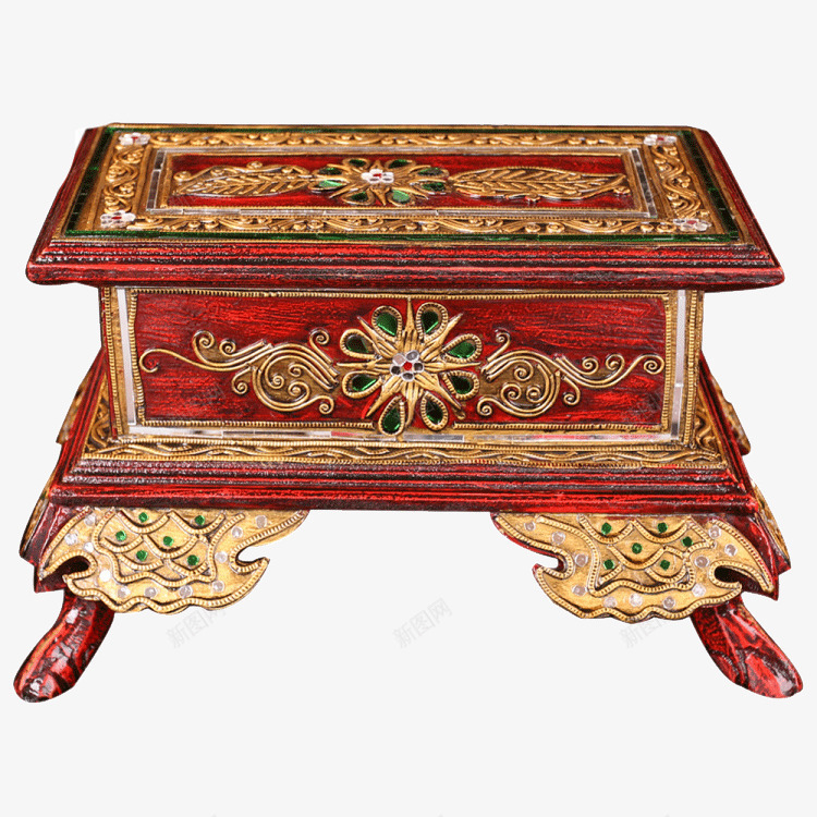 工艺品首饰装饰盒png免抠素材_88icon https://88icon.com 东南亚风格 衣服 酒店居家 饰品泰式木雕摆件泰国