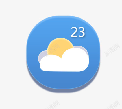手机app样机天气图标图标