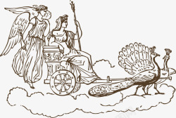 古希腊神女神卡通风格高清图片
