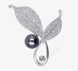 珍珠花朵唐后2016年新品贝壳珍珠胸针高清图片