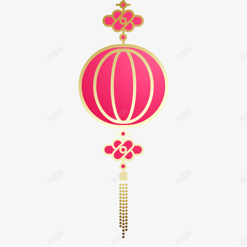 枚红色的剪纸风格装饰灯笼矢量图ai免抠素材_88icon https://88icon.com 中国风 传统节日 元宵节 剪纸风格 枚红色 灯笼 矢量图