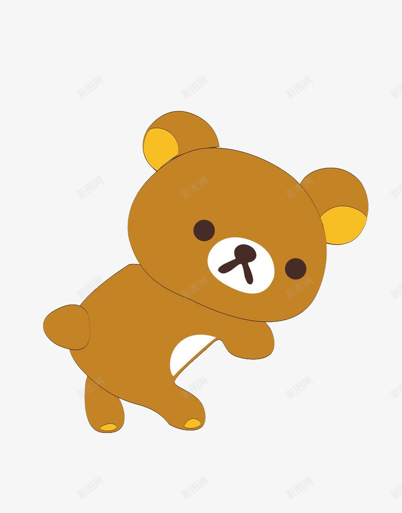 趴着的小棕熊png免抠素材_88icon https://88icon.com 动物 卡通 小棕熊 熊