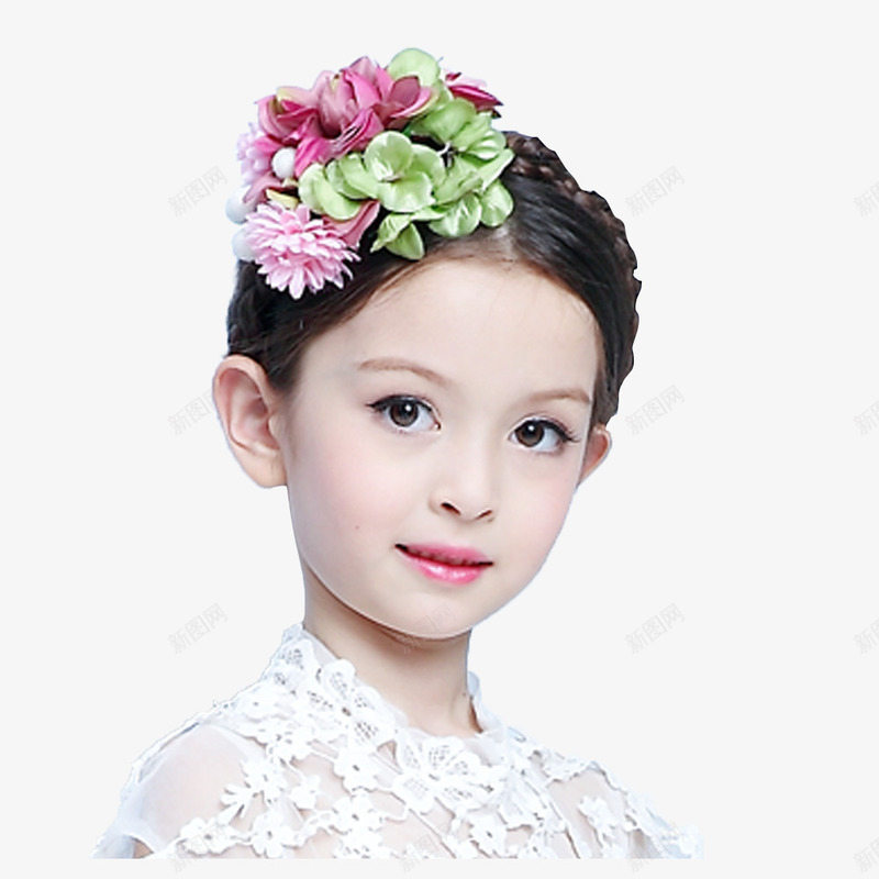 带花的女孩png免抠素材_88icon https://88icon.com png 外国儿童 外国小孩 头像 女孩