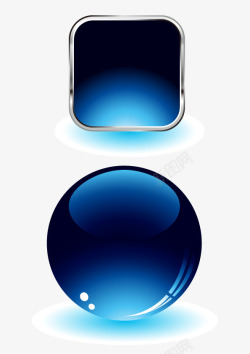 科技玻璃质感蓝色素材