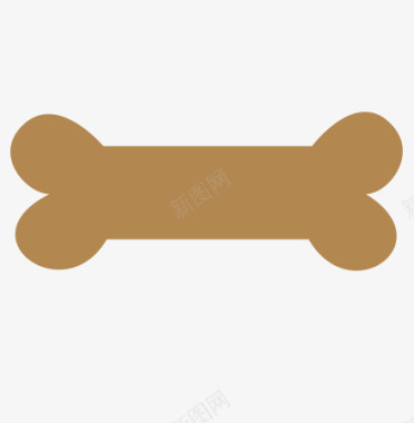 狗咖啡色之骨头图标图标