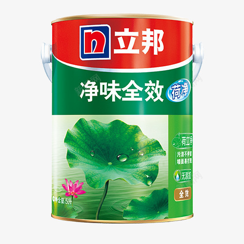 荷净净味全效psd免抠素材_88icon https://88icon.com 产品 实物 立邦 立邦漆 红色 绿色 罐装 荷净净味全效 荷花