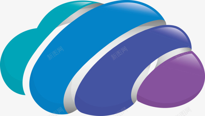 logo设计商务云朵logo矢量图图标图标