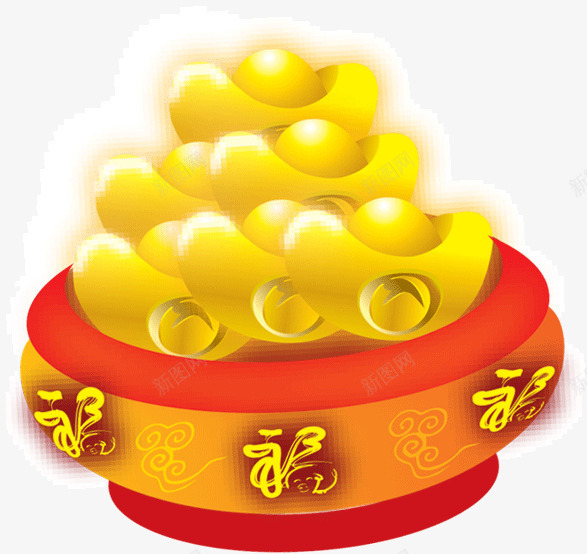 金色的金元宝png免抠素材_88icon https://88icon.com 金元宝 金色 钱币