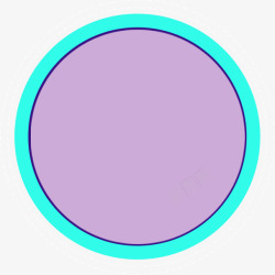 浅蓝色圆圈形状圆形素材