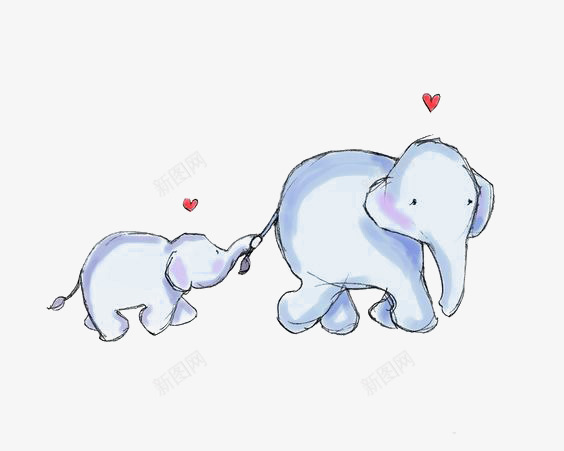 卡通小象png免抠素材_88icon https://88icon.com 亲子 儿童绘本 动物 大象