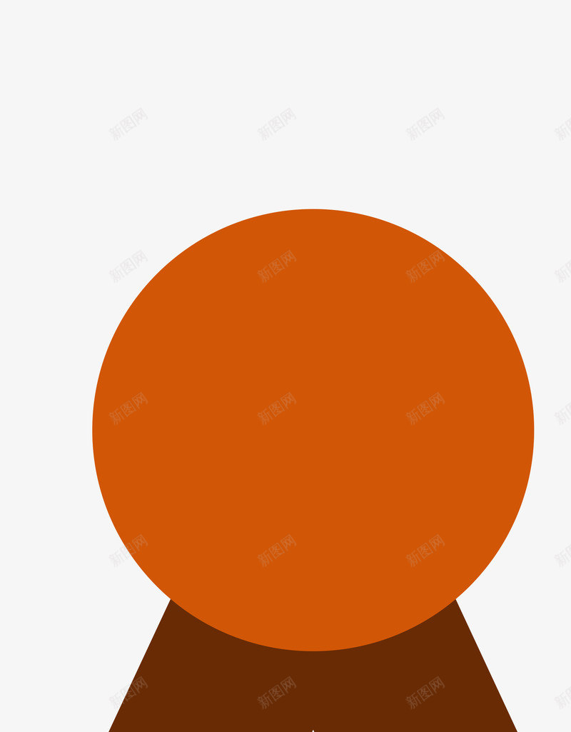 圆形标题框png免抠素材_88icon https://88icon.com 圆形 标题框 棕色 橘黄色 竖标题框