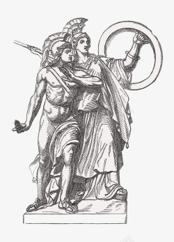 古希腊神话阿基里斯与米勒娃素材