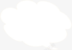 手绘卡通云彩广告素材