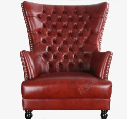 老虎椅美式单人沙发素材