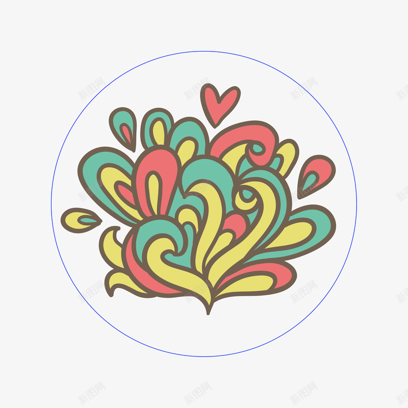 炫彩卡通花纹简图png免抠素材_88icon https://88icon.com 卡通 炫彩卡通花纹 简图 花环 花纹 装饰 边框