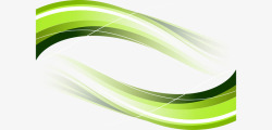 抽象绿色波纹标题栏素材