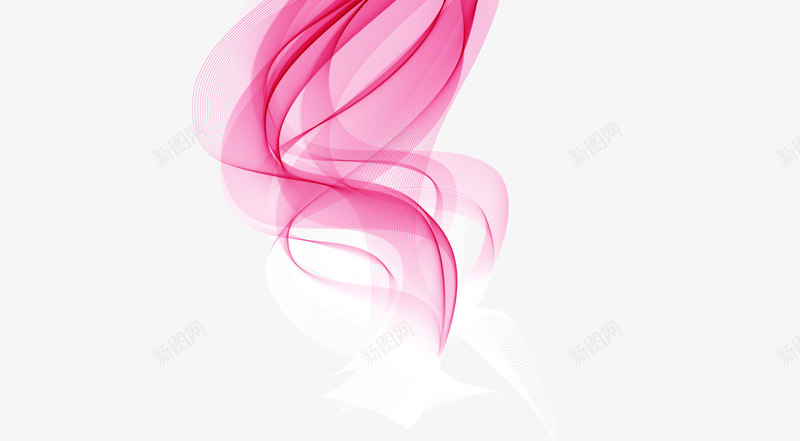 粉色清新曲线png免抠素材_88icon https://88icon.com 图案 曲线 清新 粉色 纹理 花纹 装饰图案