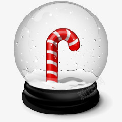 圣诞礼物玻璃球内的圣诞拐杖png免抠素材_88icon https://88icon.com 圣诞 圣诞礼物 拐杖 玻璃球
