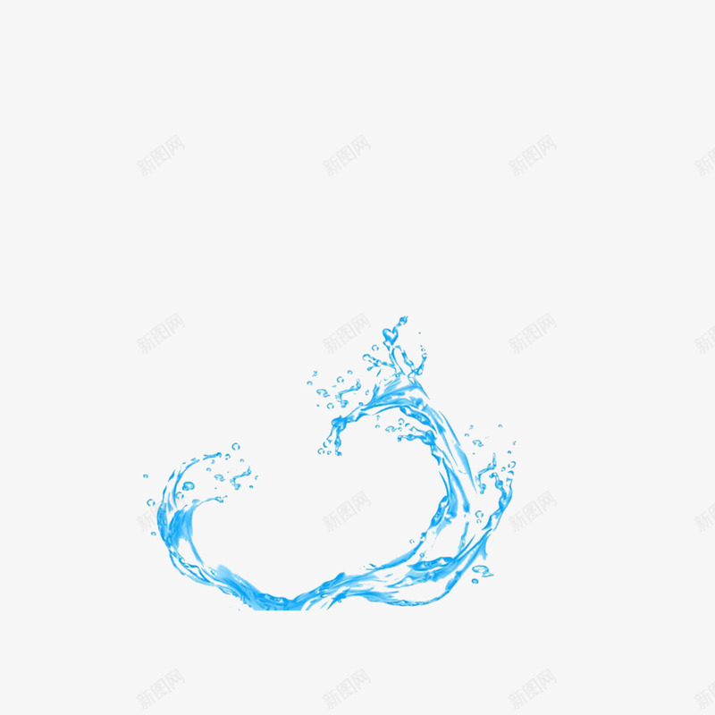 水圈png免抠素材_88icon https://88icon.com 化妆品 水滴 水珠 蓝色