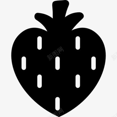 心形草莓图标图标