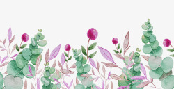 彩色水彩鲜花背景图素材
