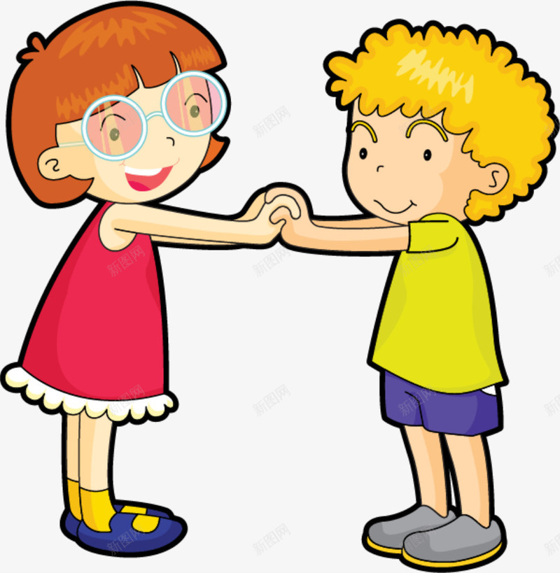 儿童节握手的小朋友png免抠素材_88icon https://88icon.com 儿童节 初次见面的 小女孩 小男孩 开心 握手的小朋友 握手言和 玩耍