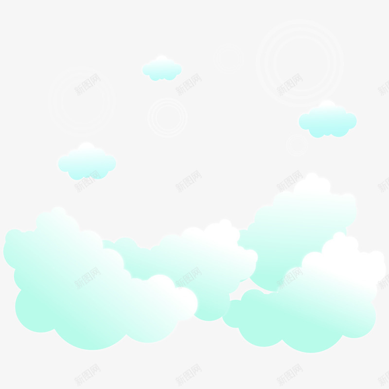 浅色清新云朵背景png免抠素材_88icon https://88icon.com 云朵 浅色 清新 背景图